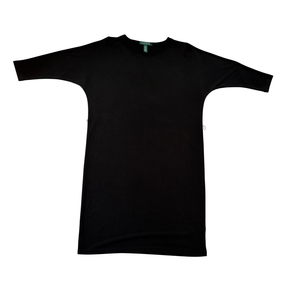 Lauren Ralph Lauren Black Dolman 3/4 Sleeve Shift Dress Stretch Small Whimsigoth